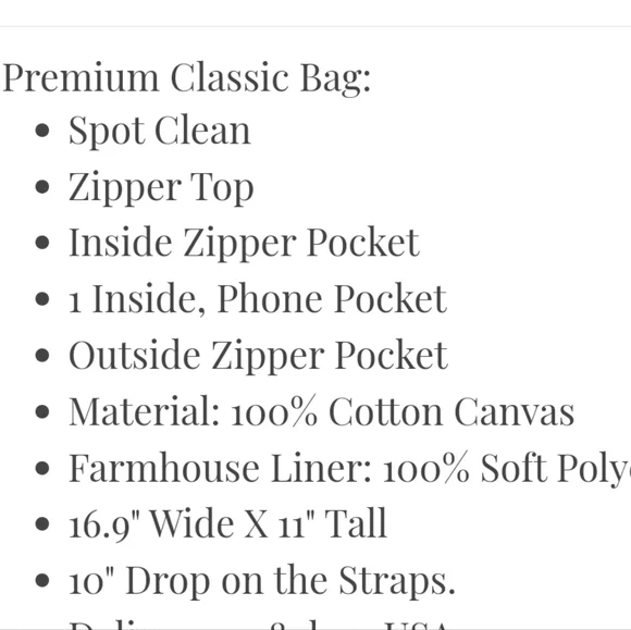 Farmhouse Is My Style flower tote and matching clutch wallet NEW - Picture 13 of 16